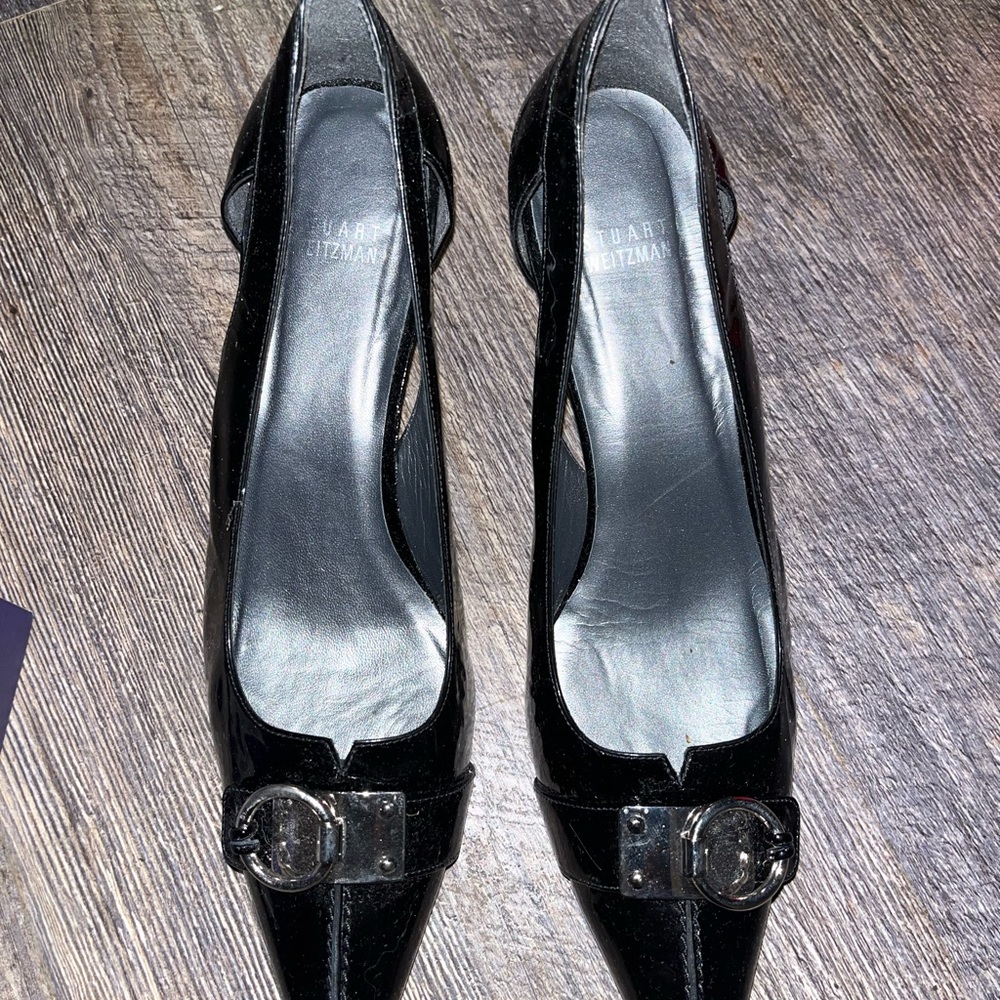 Stuart Weitzman Black Stiletto Heels